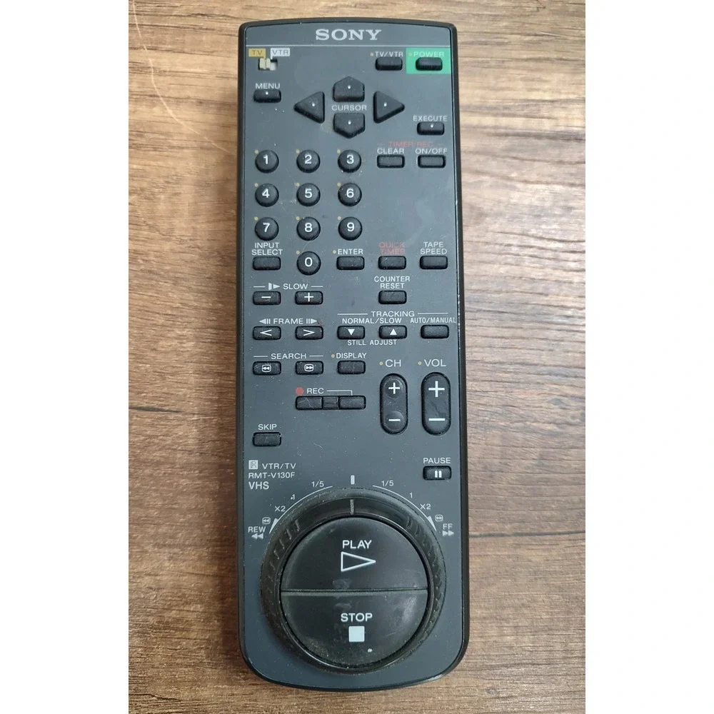 Sony RMT-V130E VTR/TV VHS Remote Control Tested Works